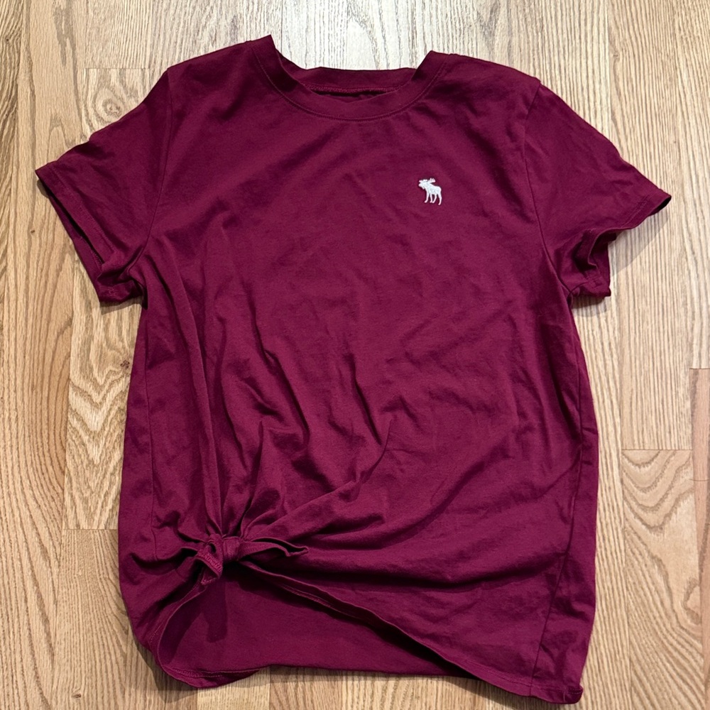 Abercrombie Kids Burgundy Short Sleeve Tee